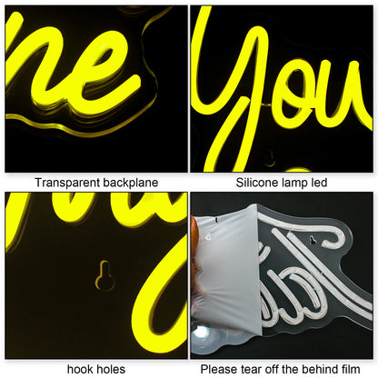 You Are My Sunshine 5V USB LED Ljusskylt - Budgetvänlig