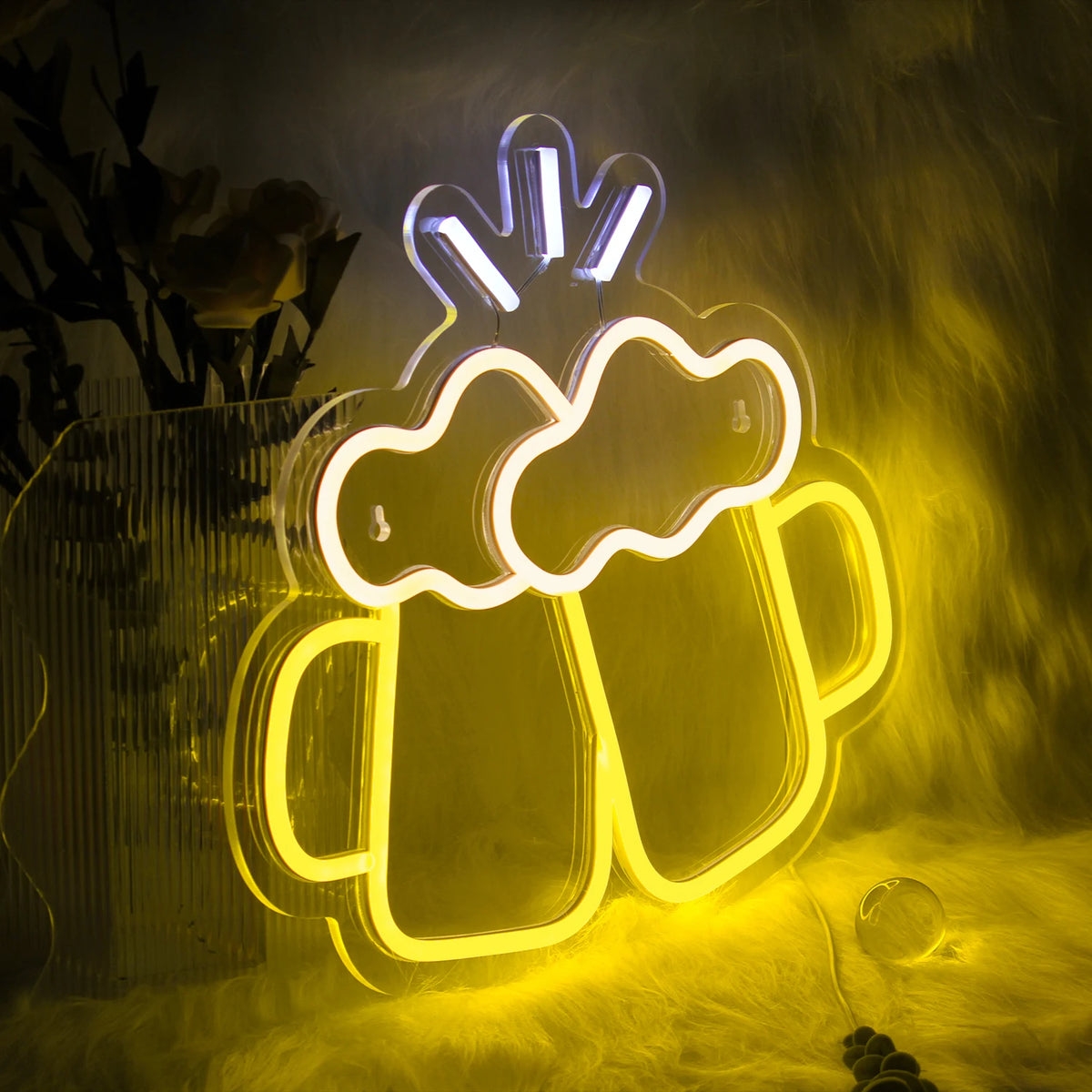 Ölmotiv – LED-ljusskylt (5 V USB)