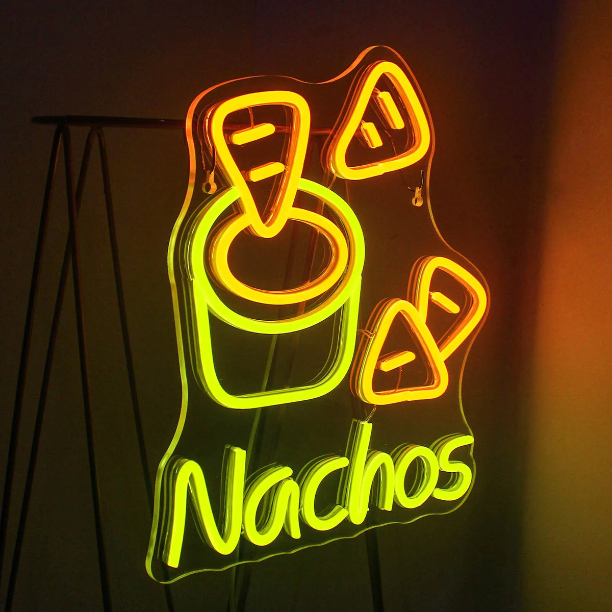 Nachos – Tortillachips och dipp – LED-ljusskylt (5 V USB)