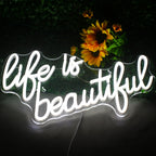 Life is beautiful 5V USB LED Neon Sign - Budget Friendly