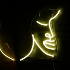 Ansikte – LED-neonskylt (5 V USB)