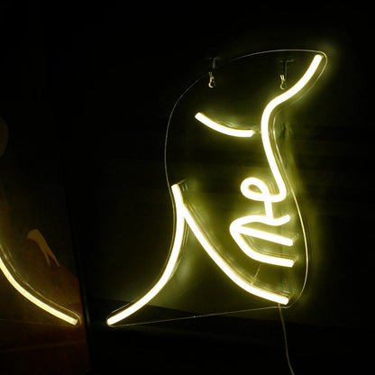 Face 5V USB LED Ljusskylt - Budgetvänlig