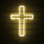 Kors – LED-neonskylt (5 V USB)