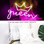 queen – Krona – LED-neonskylt (5 V USB)