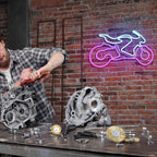 Motorcykel – LED-neonskylt (5 V USB)