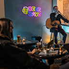 Beer Cave – Ölsejdel – LED-ljusskylt (5 V USB)