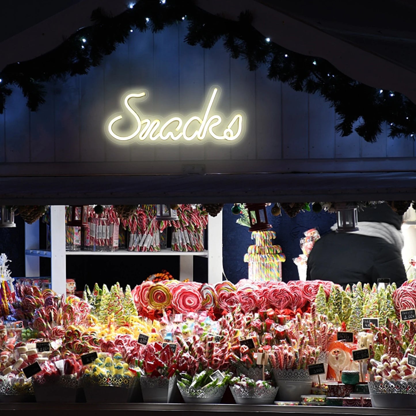 Snacks 5V USB LED Ljusskylt - Budgetvänlig