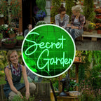 Secret Garden – LED-neonskylt (5 V USB)