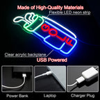 Golf 5V Mini USB LED Neonskylt - Budgetvänlig