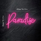 Paradise – LED-neonskylt (5 V USB)