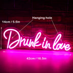 Drunk In Love – LED-neonskylt (5 V USB)