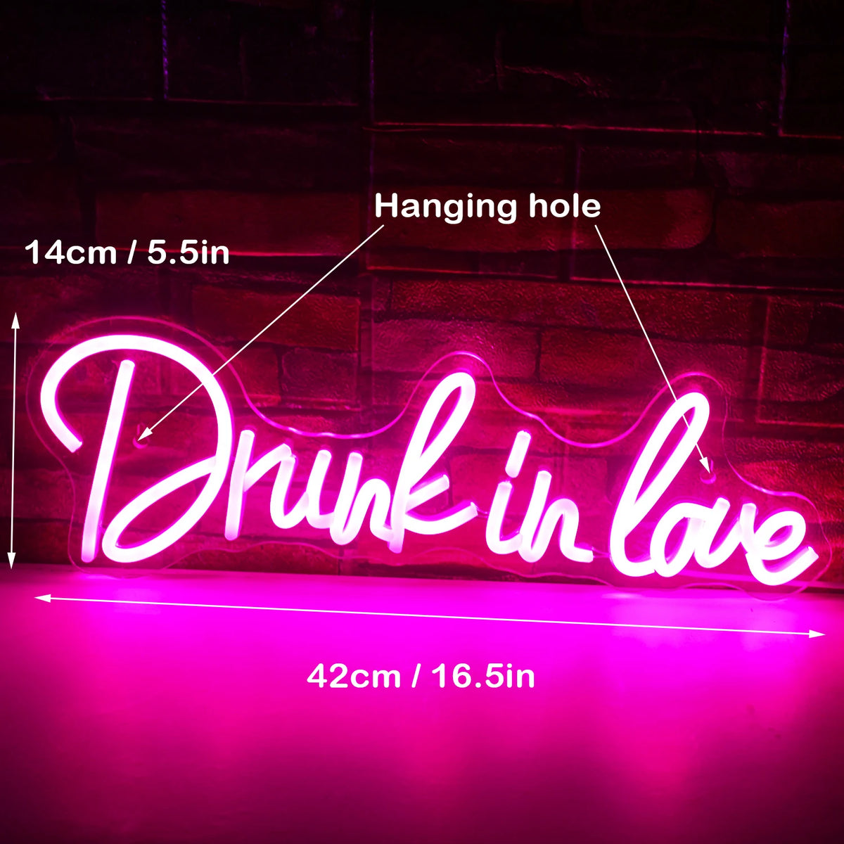 Drunk In Love – LED-neonskylt (5 V USB)