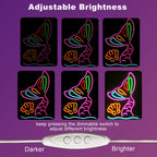 Sjöjungfrustjärt – LED-neonskylt (5 V USB)