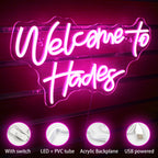 Welcome to Hades – LED-neonskylt (5 V USB)