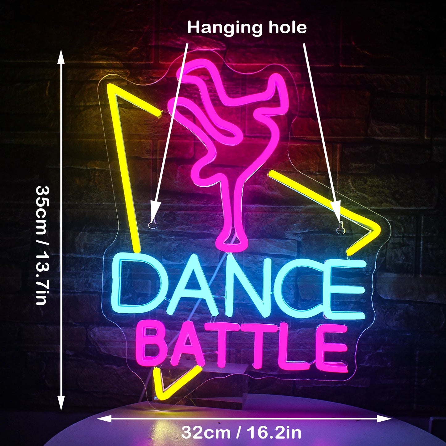 Dance Battle 5V USB LED Neon Sign - Budget Friendly