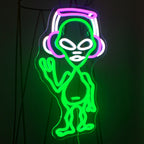 Alien Musik 5V USB LED Ljusskylt - Prisvänlig