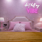 Don't Kill My Vibe – LED-neonskylt (5 V USB)