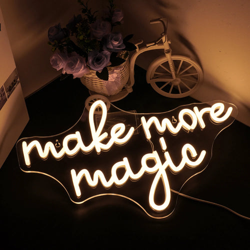 Make More Magic 5V USB LED Neon Sign - Budget Friendly