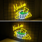 Nachos – Tortillachips och dipp – LED-ljusskylt (5 V USB)