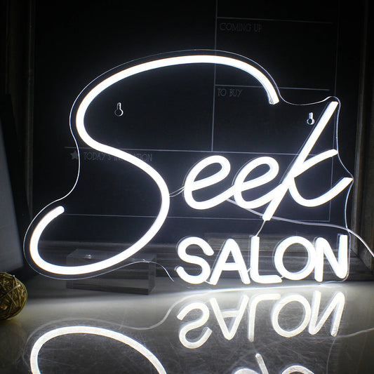 Theartneon Sök SALON 5V Mini USB LED Ljusskylt - Budgetvänlig