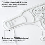 Gående ölflaska – LED-ljusskylt (5 V USB)