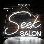 Seek SALON 5V USB LED Neon Sign - Budget Friendly