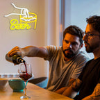 Beer – Öl som hälls i ett glas – LED-ljusskylt (5 V USB)