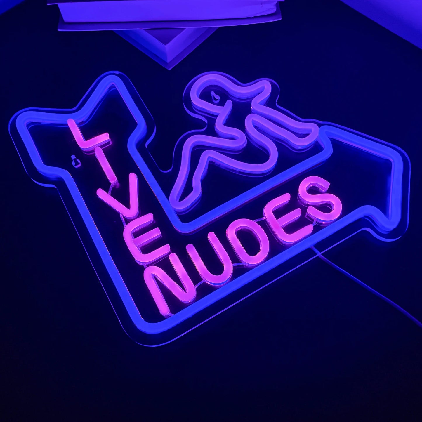 Live Nudes Girl 5V USB LED Neonskylt - Prisvärd