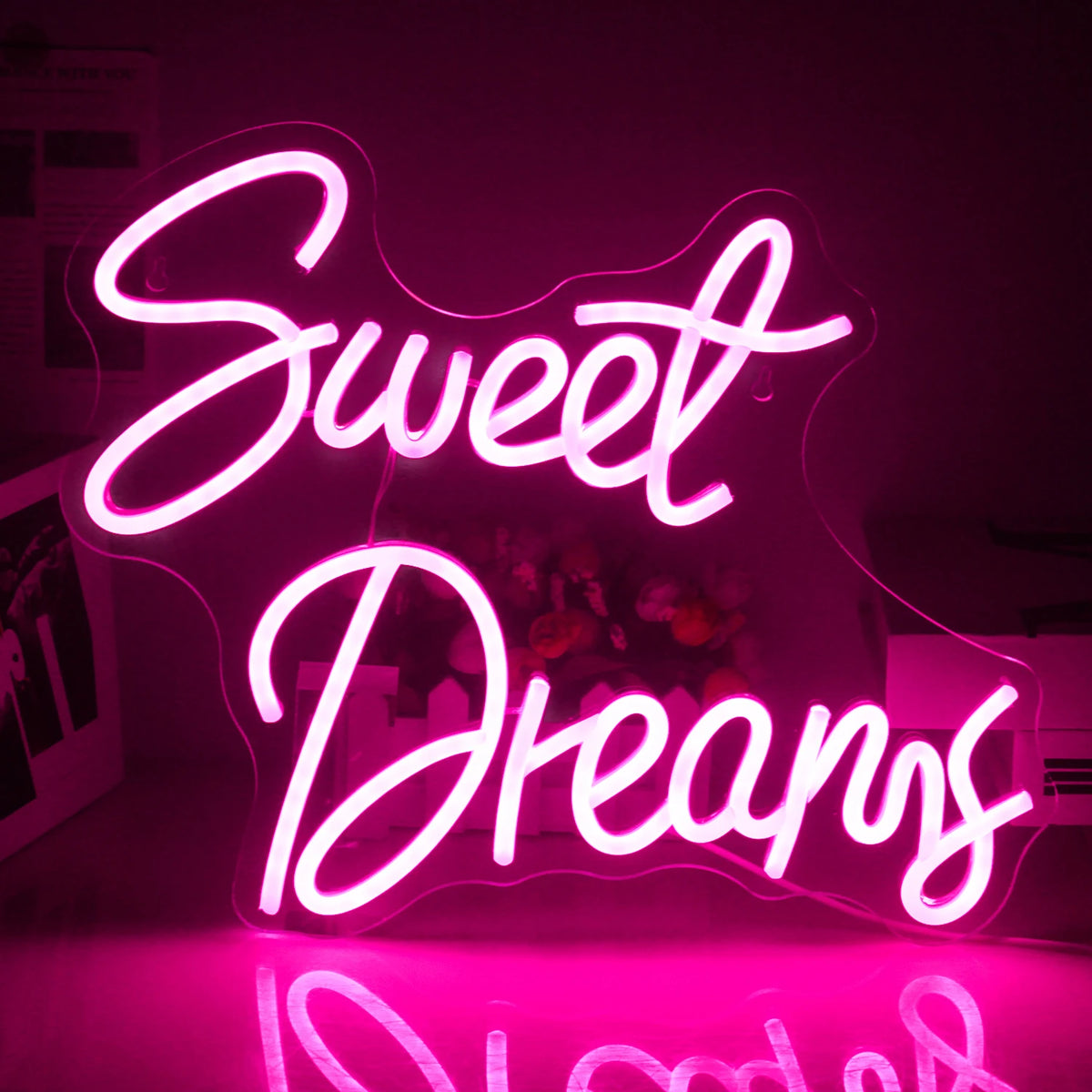Sweet Dreams – LED-neonskylt (5 V USB)