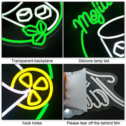 Mojito 5V USB LED Ljusskylt - Budgetvänlig
