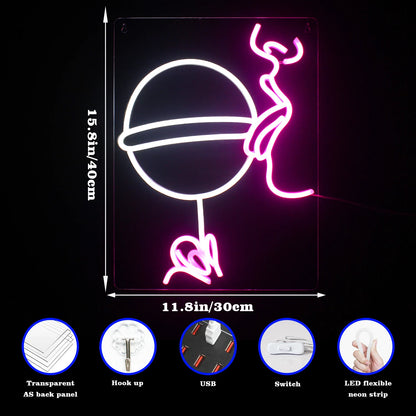 Party 5V USB LED Ljusskylt - Prisvärd