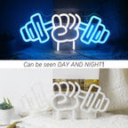 Barbell Weightlifting – LED-neonskylt (5 V USB)