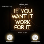if you want it work for it – LED-neonskylt (5 V USB)
