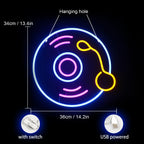 Skivmotiv – LED-neonskylt (5 V USB)