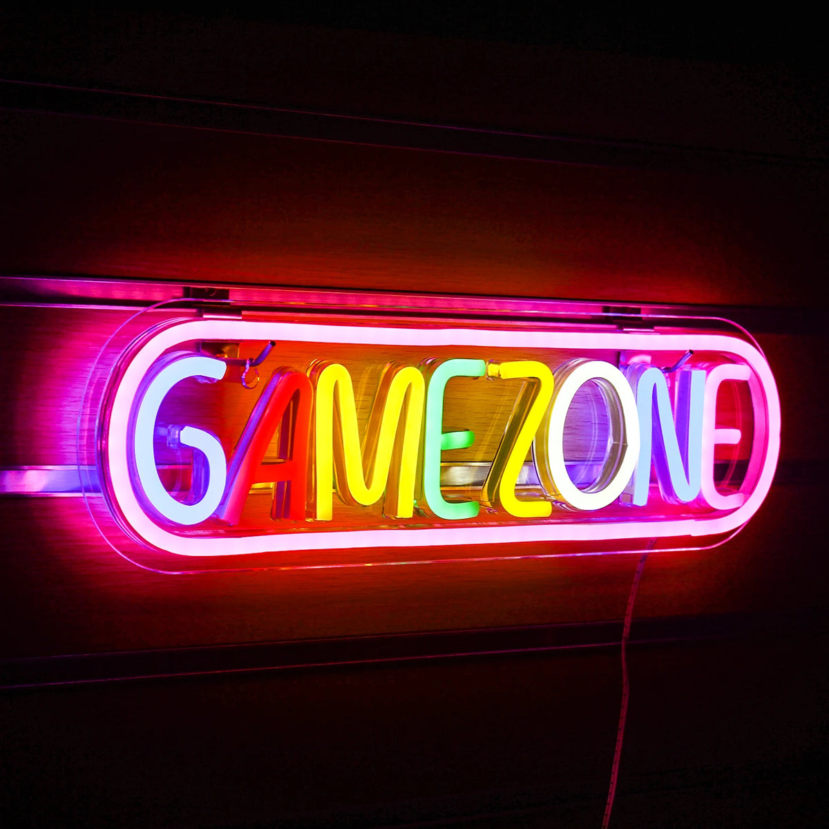 Colorful Game Zone – LED-neonskylt (5 V USB)
