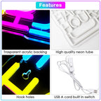 HAPPY HOUR – Ölsejdel – LED-ljusskylt (5 V USB)