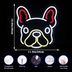Söt hund – LED-neonskylt (5 V USB)