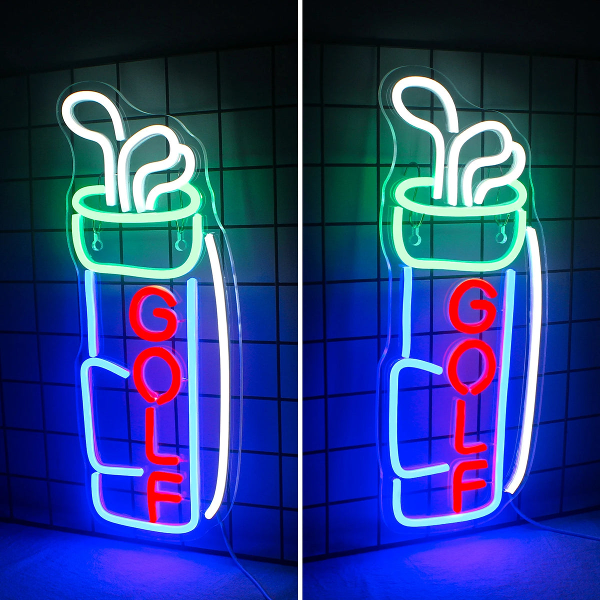 Golf 5V Mini USB LED Neonskylt - Budgetvänlig
