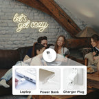 Let’s Get Cozy – LED-neonskylt (5 V USB)