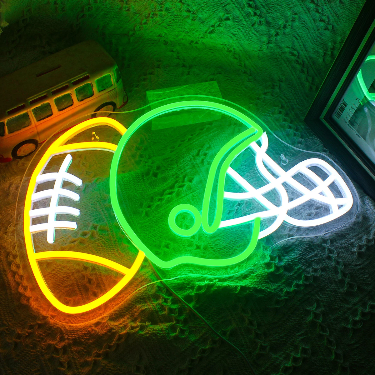 American Football Helmet 5V USB LED Neon Sign - Budget Friendly