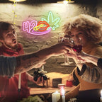  Green Leaf, Cigarr 5V Mini USB LED Neonskylt - Budgetvänlig