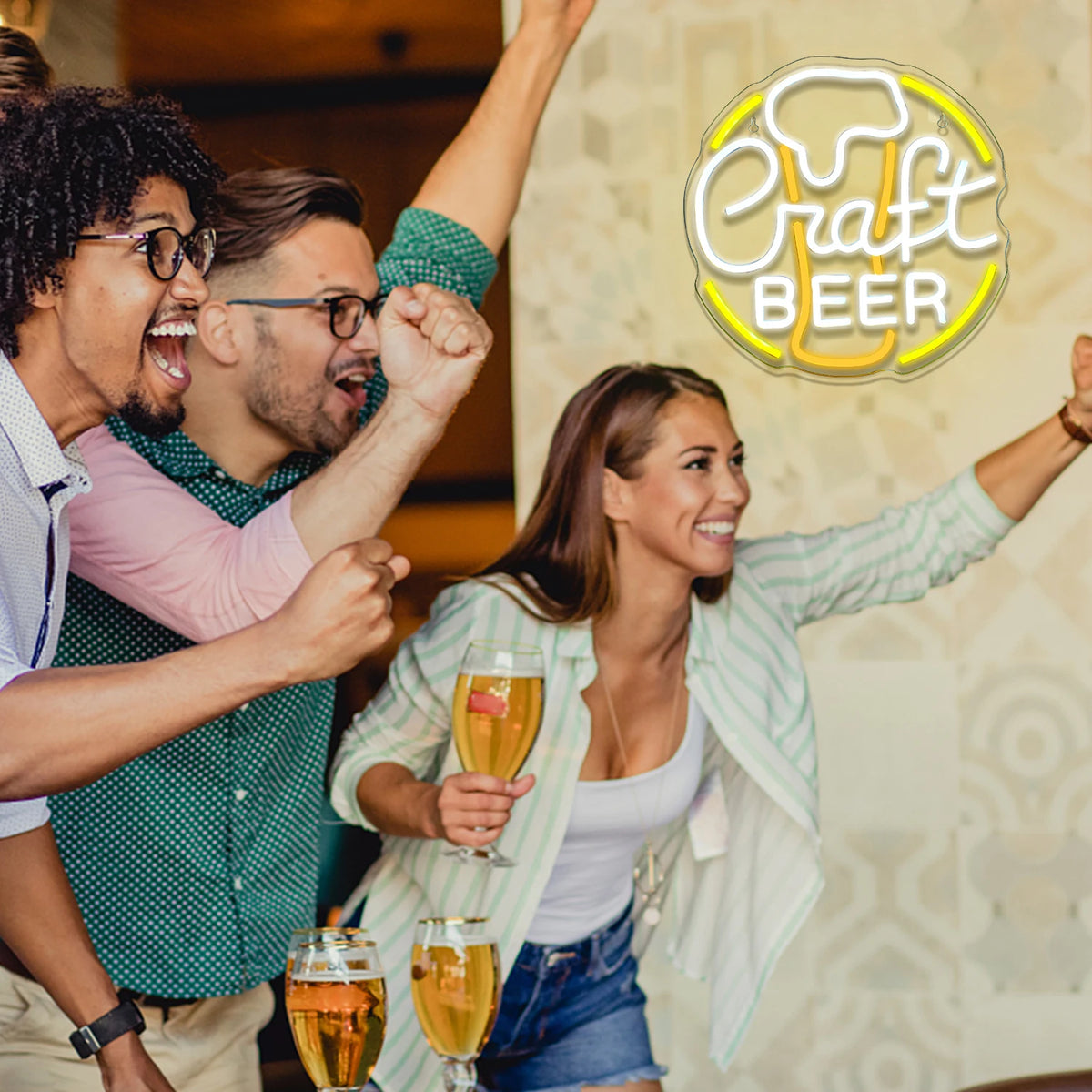 Craft Beer 5V USB LED Neon Sign - Budget Friendly