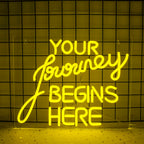 Your Journey Begins Here – LED-neonskylt (5 V USB)