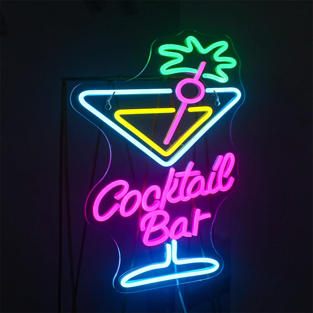 Cocktailbar 5V USB LED Ljusskylt - Prisvänlig