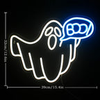 Boo – Bubbelbokstäver – LED-neonskylt (5 V USB)