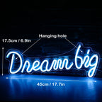 Dream Big – LED-neonskylt (5 V USB)