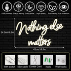 Nothing Else Matters – LED-neonskylt (5 V USB)