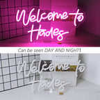Welcome to Hades – LED-neonskylt (5 V USB)