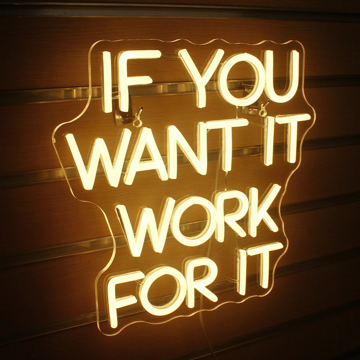 if you want it work for it – LED-neonskylt (5 V USB)