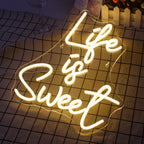 Life is Sweet – LED-ljusskylt (5 V USB)
